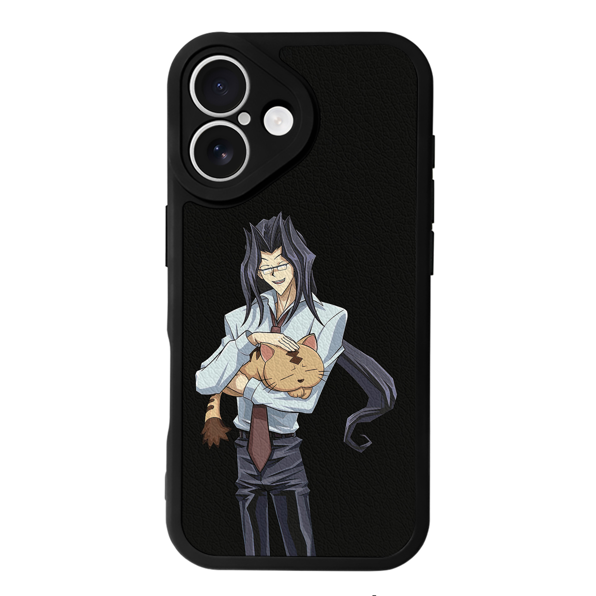 （画像用） 遊☆戯☆王 Yu-Gi-Oh! 【iPhone 16シリーズ対応】シリコンスマホケース（レザー調） 材質：シリコン